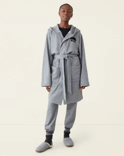Salt And Pepper Hooded Robe Gender Free