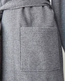 Salt And Pepper Hooded Robe Gender Free