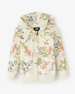 Toddler Floral Full Zip Hoodie