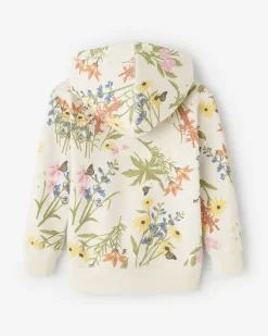 Toddler Floral Full Zip Hoodie