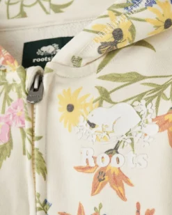 Toddler Floral Full Zip Hoodie