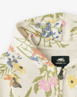 Toddler Floral Full Zip Hoodie