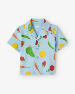 Toddler Garden Print Camp Shirt