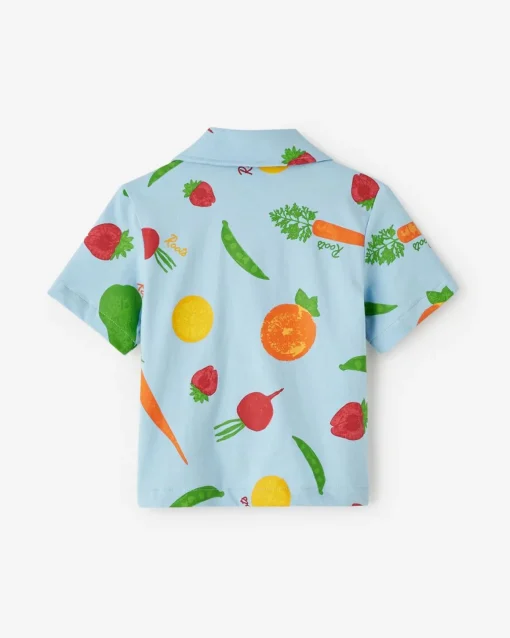 Toddler Garden Print Camp Shirt