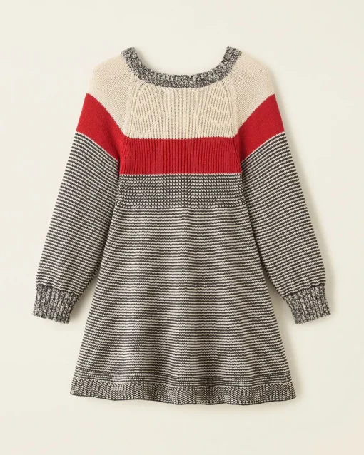 Toddler Girls Cabin Knit Stripe Dress