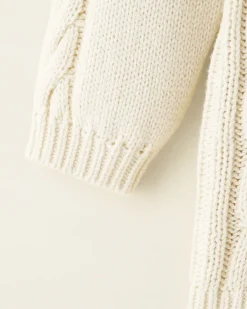 Toddler Girls Cable V-Neck Sweater Dress