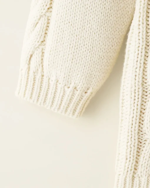 Toddler Girls Cable V-Neck Sweater Dress