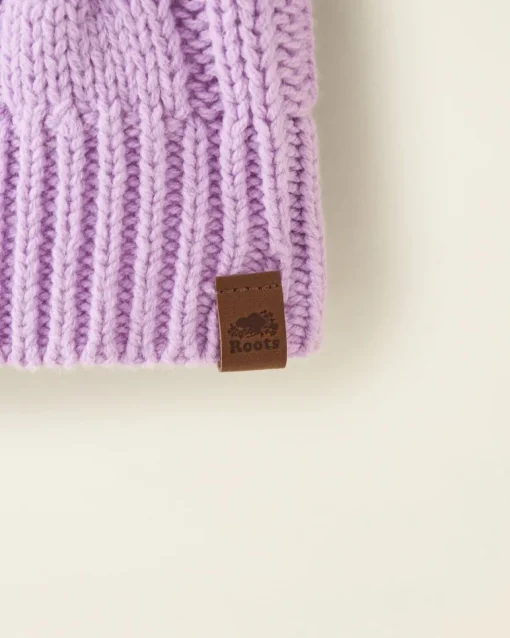 Toddler Girls Cable V-Neck Sweater Dress