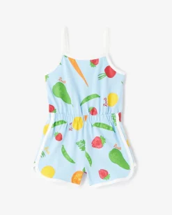 Toddler Girls Garden Print Romper