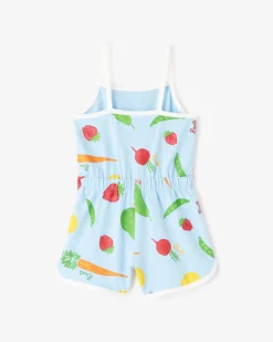 Toddler Girls Garden Print Romper