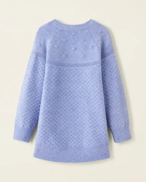 Toddler Girls Pom Pom Sweater Dress
