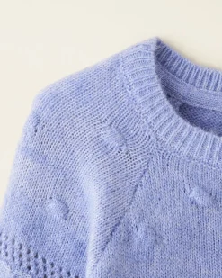 Toddler Girls Pom Pom Sweater Dress