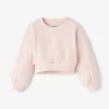 Toddler Girls Warm-Up Bubble Crew Sweatshirt