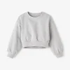 Toddler Girls Warm-Up Bubble Crew Sweatshirt