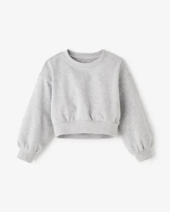Toddler Girls Warm-Up Bubble Crew Sweatshirt