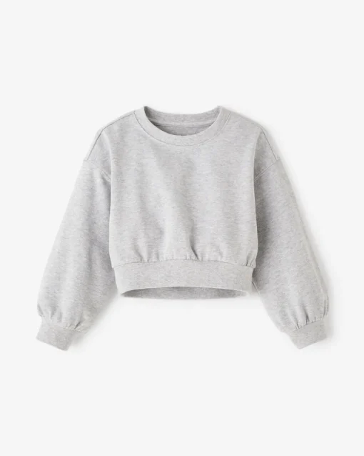 Toddler Girls Warm-Up Bubble Crew Sweatshirt