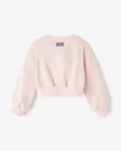 Toddler Girls Warm-Up Bubble Crew Sweatshirt