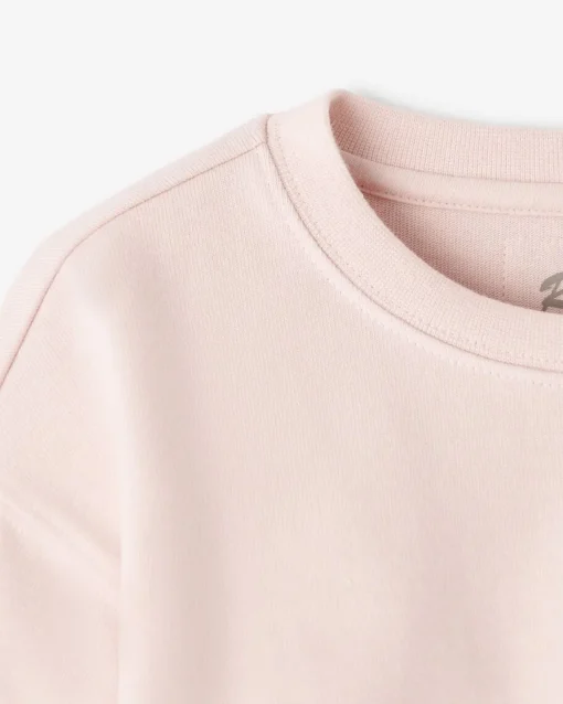 Toddler Girls Warm-Up Bubble Crew Sweatshirt