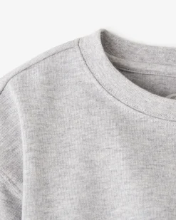 Toddler Girls Warm-Up Bubble Crew Sweatshirt