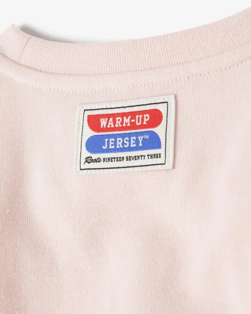 Toddler Girls Warm-Up Bubble Crew Sweatshirt
