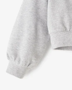 Toddler Girls Warm-Up Bubble Crew Sweatshirt