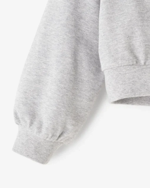 Toddler Girls Warm-Up Bubble Crew Sweatshirt