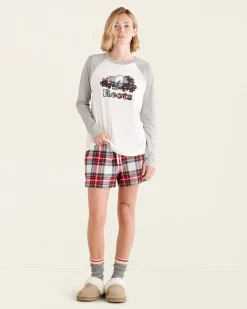 Womens Cooper Plaid Long Sleeve T-Shirt