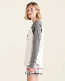 Womens Cooper Plaid Long Sleeve T-Shirt