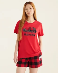 Womens Cooper Plaid T-Shirt