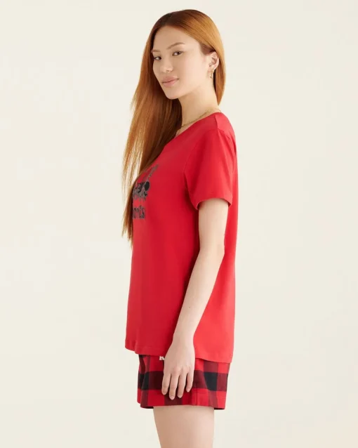 Womens Cooper Plaid T-Shirt