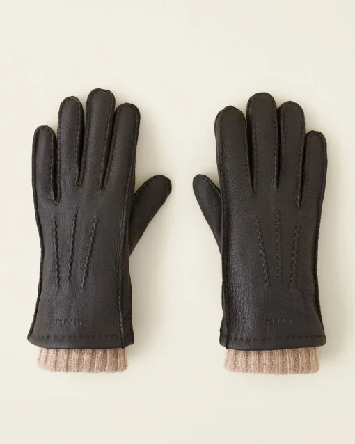 Womens Cuff Deerskin Glove
