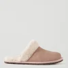 Womens Mule Suede Slipper