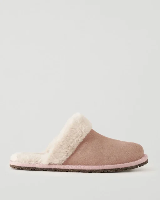 Womens Mule Suede Slipper
