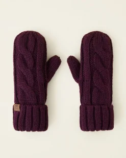 Womens Olivia Cable Mitten