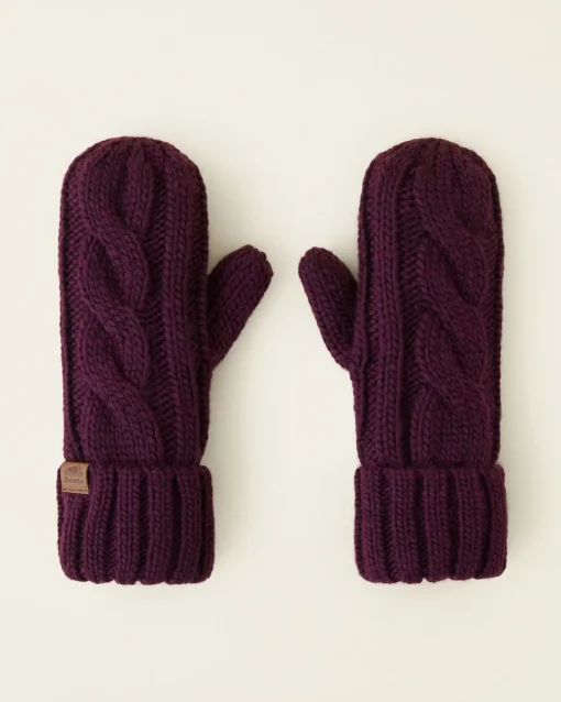 Womens Olivia Cable Mitten