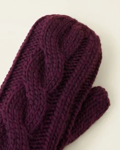 Womens Olivia Cable Mitten