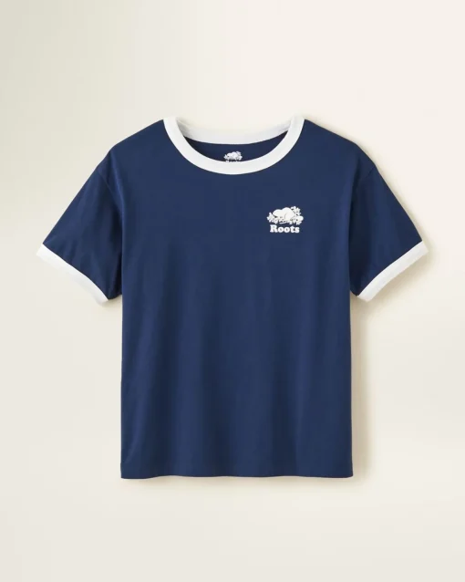 Womens Organic Relaxed Cooper Ringer T-Shirt