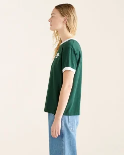 Womens Organic Relaxed Cooper Ringer T-Shirt