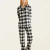 Womens Park Plaid Pajama Set
