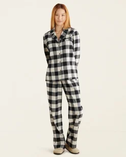 Womens Park Plaid Pajama Set