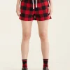 Womens Park Plaid Pajama Short