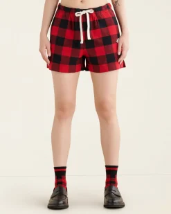Womens Park Plaid Pajama Short