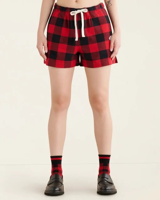 Womens Park Plaid Pajama Short