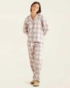 Womens Park Plaid Pajama Set