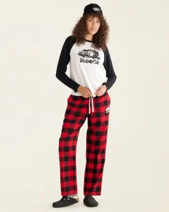 Womens Park Plaid Pajama Pant