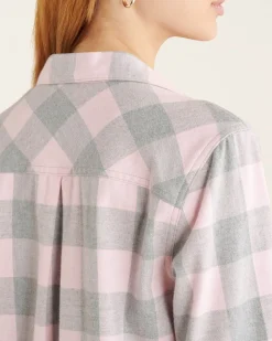 Womens Park Plaid Pajama Short Set