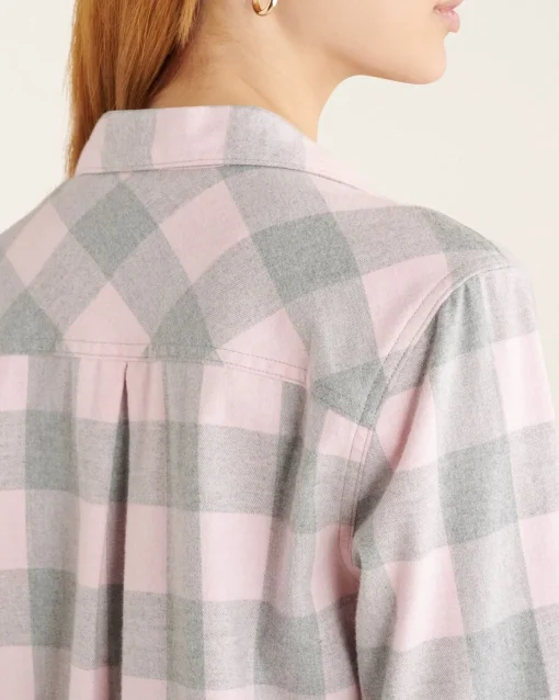 Womens Park Plaid Pajama Short Set