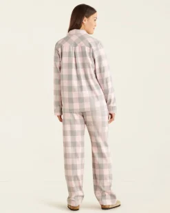 Womens Park Plaid Pajama Set