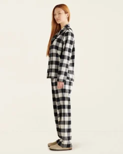 Womens Park Plaid Pajama Set