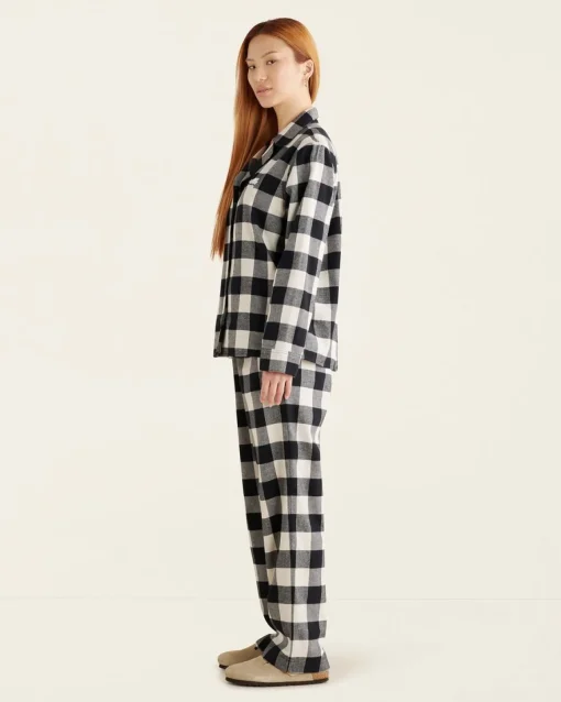 Womens Park Plaid Pajama Set